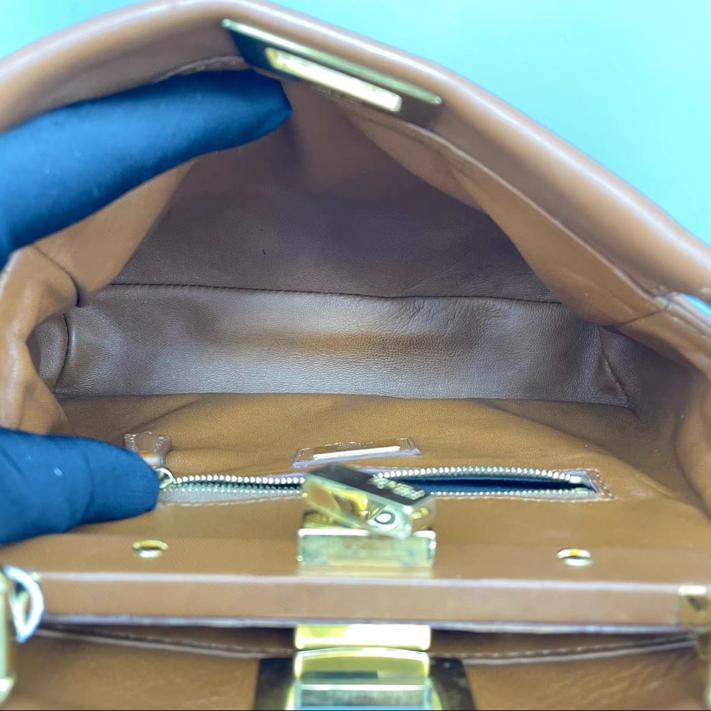 Fendi Tan Leather Satchel - Picture 8 of 9